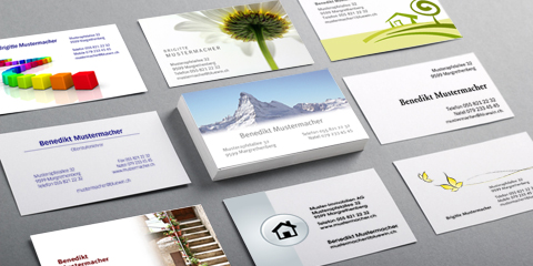 Visitenkarten mit kostenlosen Logos